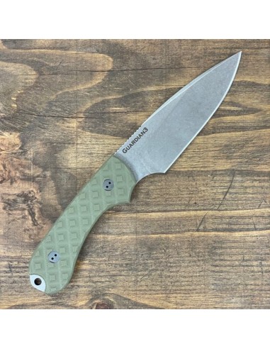 Bradford Knives Guardian3 EDC Fixed Blade - OD Green Outdoor Camping Knife