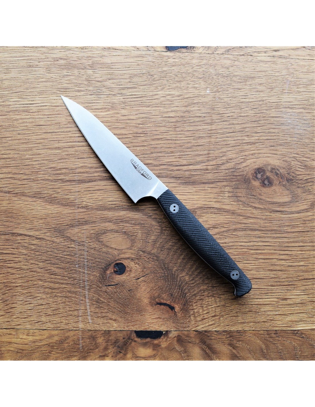 Bradford Knives 4 Paring Kitchen Knife Black G10 - Blade HQ